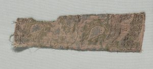 Trois fragments de soie gothique italienne - Unbekannt