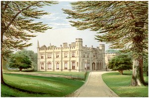 Thrybergh Park, Yorkshire, maison de la famille Fullerton, vers 1880
