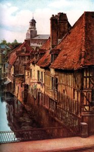 Maisons en bois près du Pont de Caen à Caudebec-en-Caux, Normandie, France, vers 1930 - Unbekannt