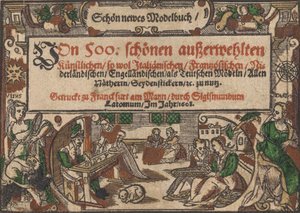 Page de titre de Schön newes Modelbuch Page 1r, 1608 - Unbekannt