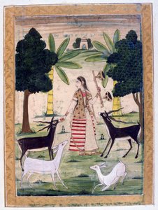 Todi Ragini, Album Ragamala, École du Rajasthan, 19e siècle