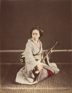 [Tokyo Geisha avec Shamisen], années 1870