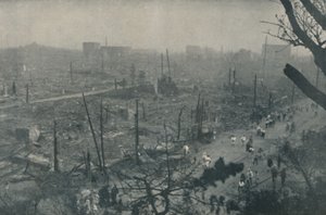 Plaine fumante de débris et de cendres de Tokyo, vers 1935 - Unbekannt