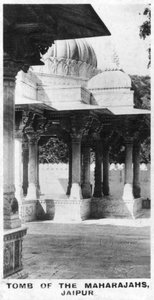 Tombe des maharajas, Jaipur, Rajasthan, Inde, vers 1925