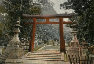 Tori à un temple shinto, 1900 - Unbekannt