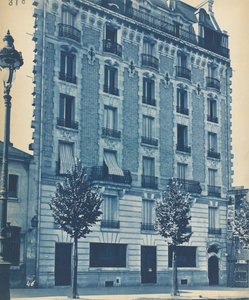 Façade de maison de ville, vers 1900