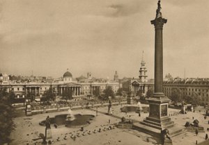 Trafalgar Square. Où les faucons du roi étaient autrefois gardés avec les chevaux royaux, vers 1935 - Unbekannt