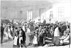 Formation des femmes pour devenir infirmières dans un hôpital militaire à Saint-Pétersbourg, 1877 - Unbekannt