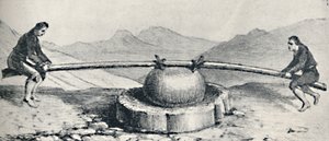 Trapiche ou moulin utilisé aux Lavaderos ou lavages d