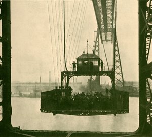 Voiture de voyage, pont transbordeur, Middlesborough, vers 1930 - Unbekannt