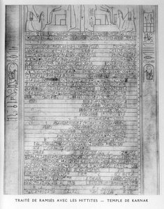 Traité de Ramsès et du peuple hittite, Temple de Karnak, XIXe siècle - Unbekannt
