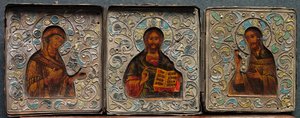 Triptyque avec le Christ, la Vierge et Saint Jean l
