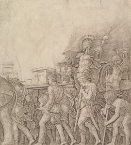 Triomphe de César : Soldats portant des Trophées, vers 1490 - Unbekannt