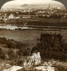 Trondhjem, ses maisons, entrepôts et cathédrale, entre la rivière Nid et le fjord, Norvège, 1905 - Unbekannt