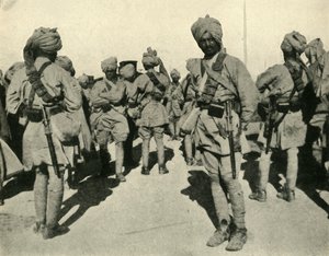 Troupes de la brigade de Sirhind, Flandres, Première Guerre mondiale, 1914, vers 1920