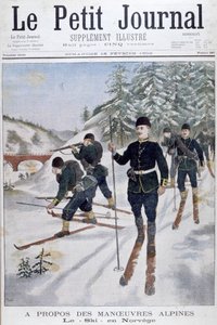 Troupes à skis en manœuvres alpines, Norvège, 1902 - Unbekannt