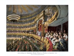 Tsar Alexandre II au Théâtre Bolchoï, Moscou, Russie - Unbekannt