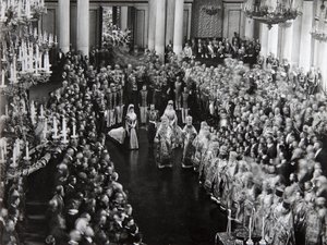 Tsar Nicolas II à la cérémonie d