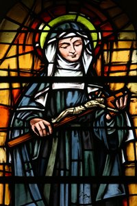 Vitrail de la cathédrale de Tunis : Santa Rita, Tunis, Tunisie - Unbekannt