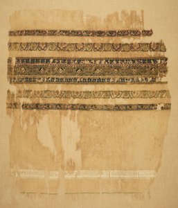 Turban ou extrémité de châle avec tiraz et or, 1094 - Unbekannt