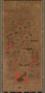 Douze Bouddhas et Kobo Daishi Jusanbutsu, fin du 17e siècle