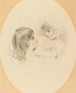 Deux enfants, début du 19ème siècle - Unbekannt