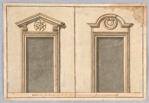 Deux projets pour des cadres de porte - Unbekannt