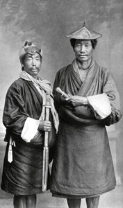 Deux hommes Sikkimais, c1910 - Unbekannt