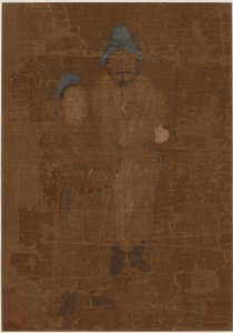 Deux figures masculines, debout, dynastie Ming, 17e siècle - Unbekannt
