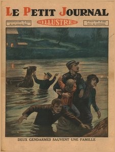 Deux policiers sauvent une famille, 1930