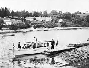 Royaume-Uni : Une vue sur la rivière Fal. Feock, Cornouailles,