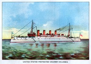 Croiseur protégé des États-Unis Columbia, vers 1890 - Unbekannt