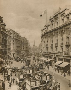Partie supérieure de Regent Street, Le Paradis des acheteurs londoniens, vers 1935 - Unbekannt