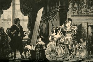Vandyck peignant les enfants de Charles Ier, 1883 - Unbekannt