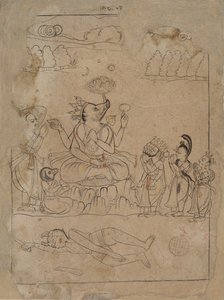 Varaha triomphant, fin 18ème siècle - Unbekannt