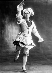 Vaslav Nijinsky, danseur de ballet russe, 1909