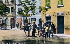 Vendeurs de légumes, Gibraltar, 1945 - Unbekannt