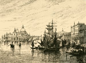 Venise : Vue depuis la Riva degli Schiavoni, 1890 - Unbekannt