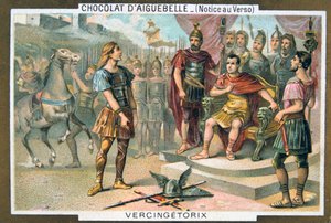 Vercingétorix se rend à Jules César, vers 46 av. J.-C., 19ème siècle - Unbekannt