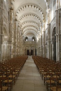 Nef de la basilique de Vézelay, Vézelay, France