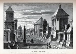 Via Appia près de Rome, reconstruction - Unbekannt