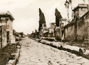 Via delle Tombe, Pompéi, Italie, vers 1900 - Unbekannt