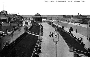 Jardins Victoria, New Brighton, Lancashire, début du 20e siècle