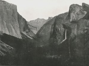 Vue depuis Artists Point, vallée de Yosemite, USA, 1895