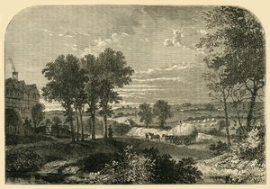 Vue de la maison de Moll King, Hampstead, en 1760, vers 1876