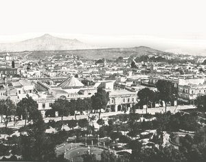 Vue depuis la cathédrale, Puebla, Mexique, 1895 - Unbekannt