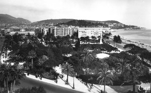 Vue des jardins Albert I, Nice, sud de la France, début du 20ème siècle - Unbekannt