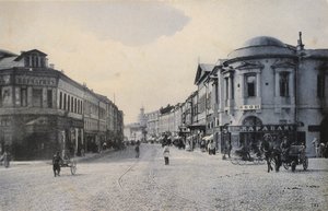 Vue de la rue Arbat en hiver, Moscou, Russie, début du 20ème siècle - Unbekannt
