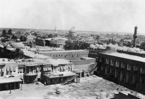Vue de Bagdad depuis une tour de bloc, 31e hôpital général britannique, Mésopotamie, Première Guerre mondiale, 1918 - Unbekannt