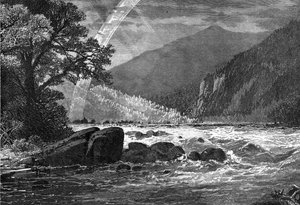 Vue de Balcony Falls, James River, Virginie, USA, 1877 - Unbekannt